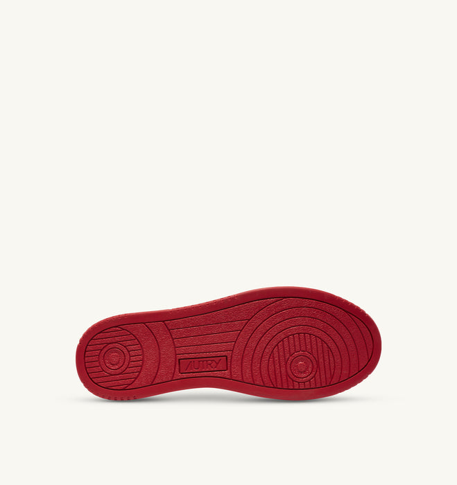 Autry Sneaker Low Woman Bicolor in Weiß Rot
