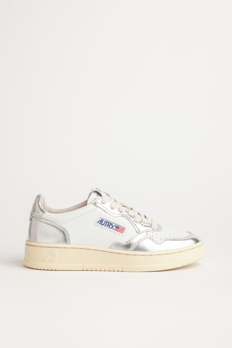 Autry Sneaker Low Woman Bicolor in Weiß Silber