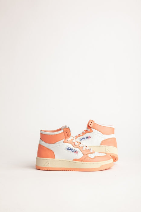 Autry Sneaker Mid Woman Bicolor in Weiß Sashimi