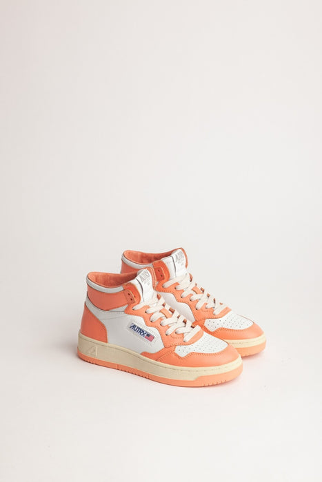 Autry Sneaker Mid Woman Bicolor in Weiß Sashimi