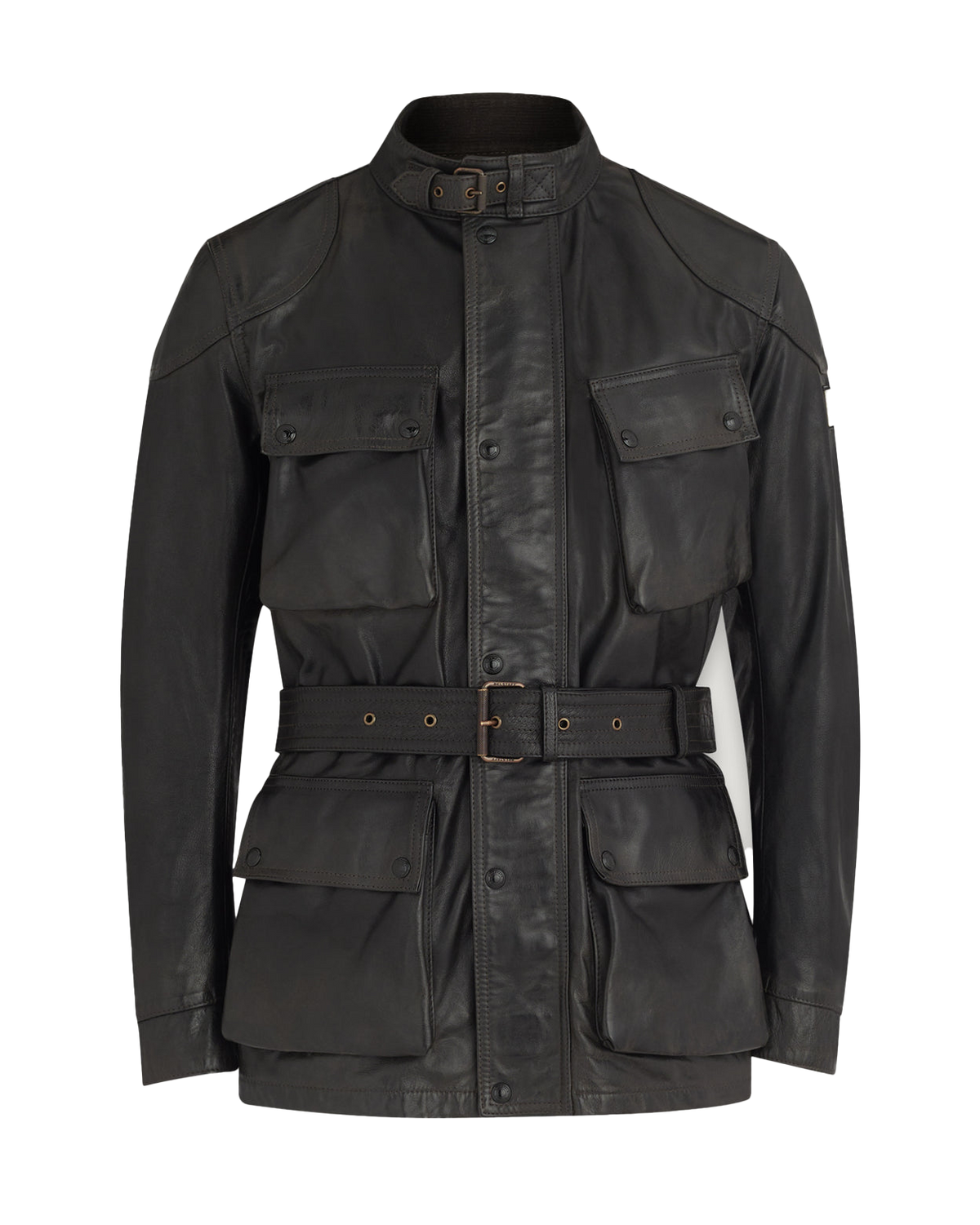 Belstaff Legacy Trialmaster Panther Lederjacke in Antique Black