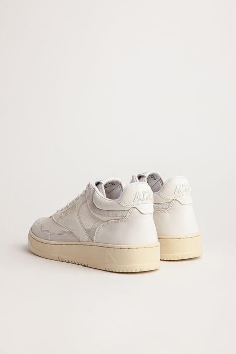 Autry Sneaker Open Mid Woman in White White