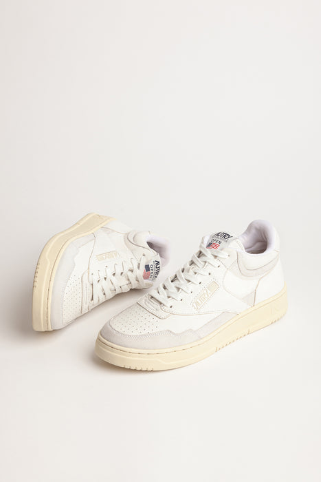 Autry Sneaker Open Mid Man in White White