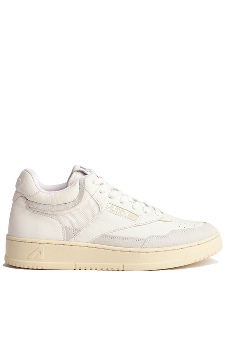 Autry Sneaker Open Mid Man in White White